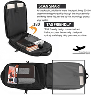 Extra Large Laptop Backpack – Business Travel Rucksack with USB Charging Port