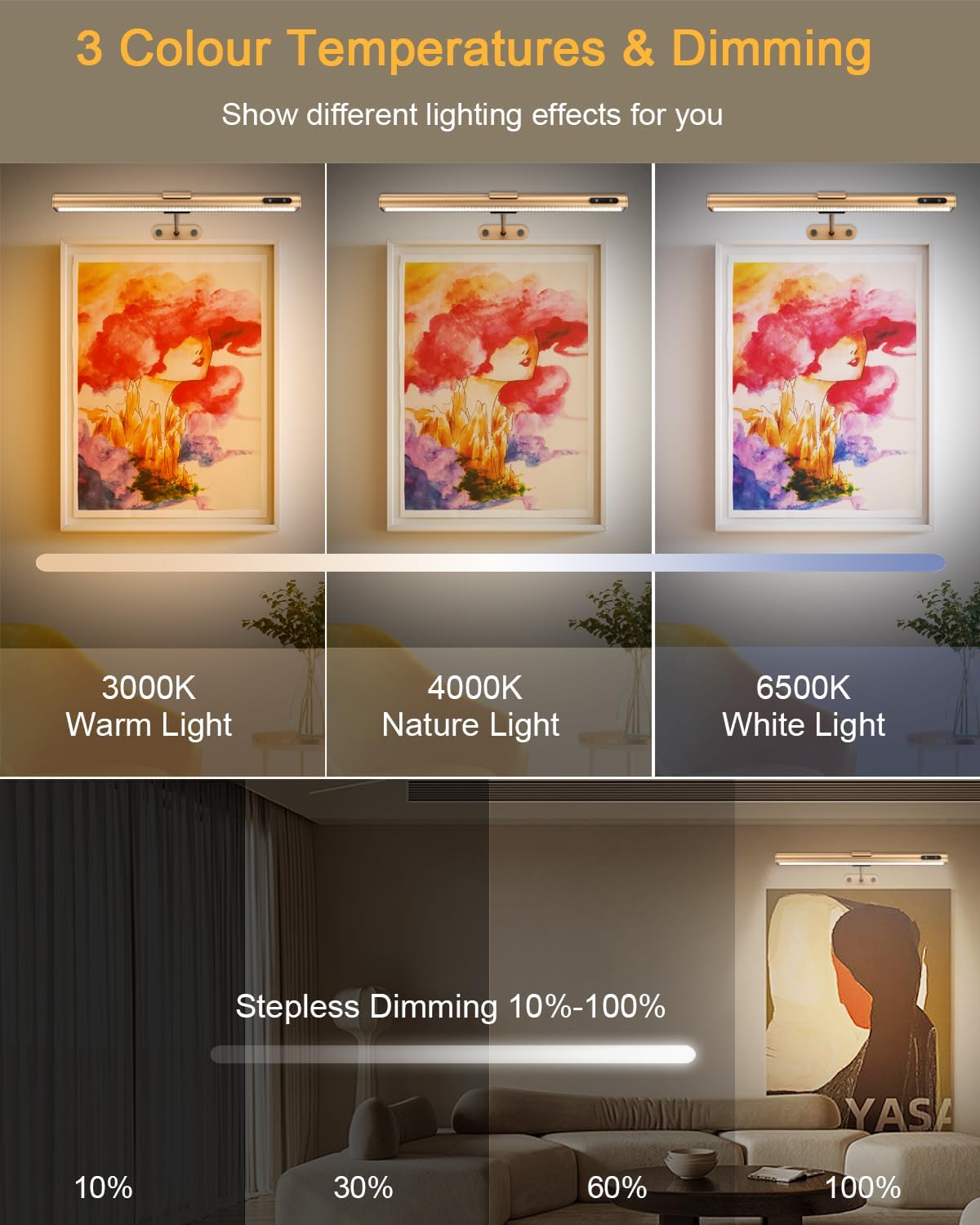 Picture Wall Lights with Remote