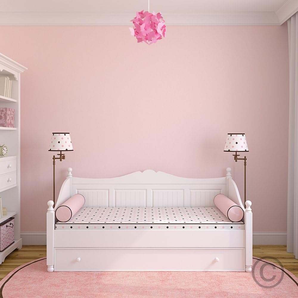 Modern Bright Pink Butterflies Ceiling Chandelier Lamp Shade | Pendant Lights, Home Décor & Improvement Essential