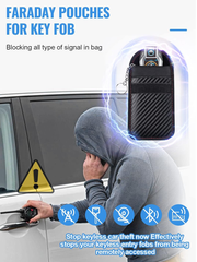 Car Key Signal Blocking Pouch – RFID Keyless Entry Anti-Theft Protection Case (2 Pack)