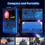 Retro Handheld Game Console with 100 Classic 16-Bit Games, 2.8" Screen, Blue
