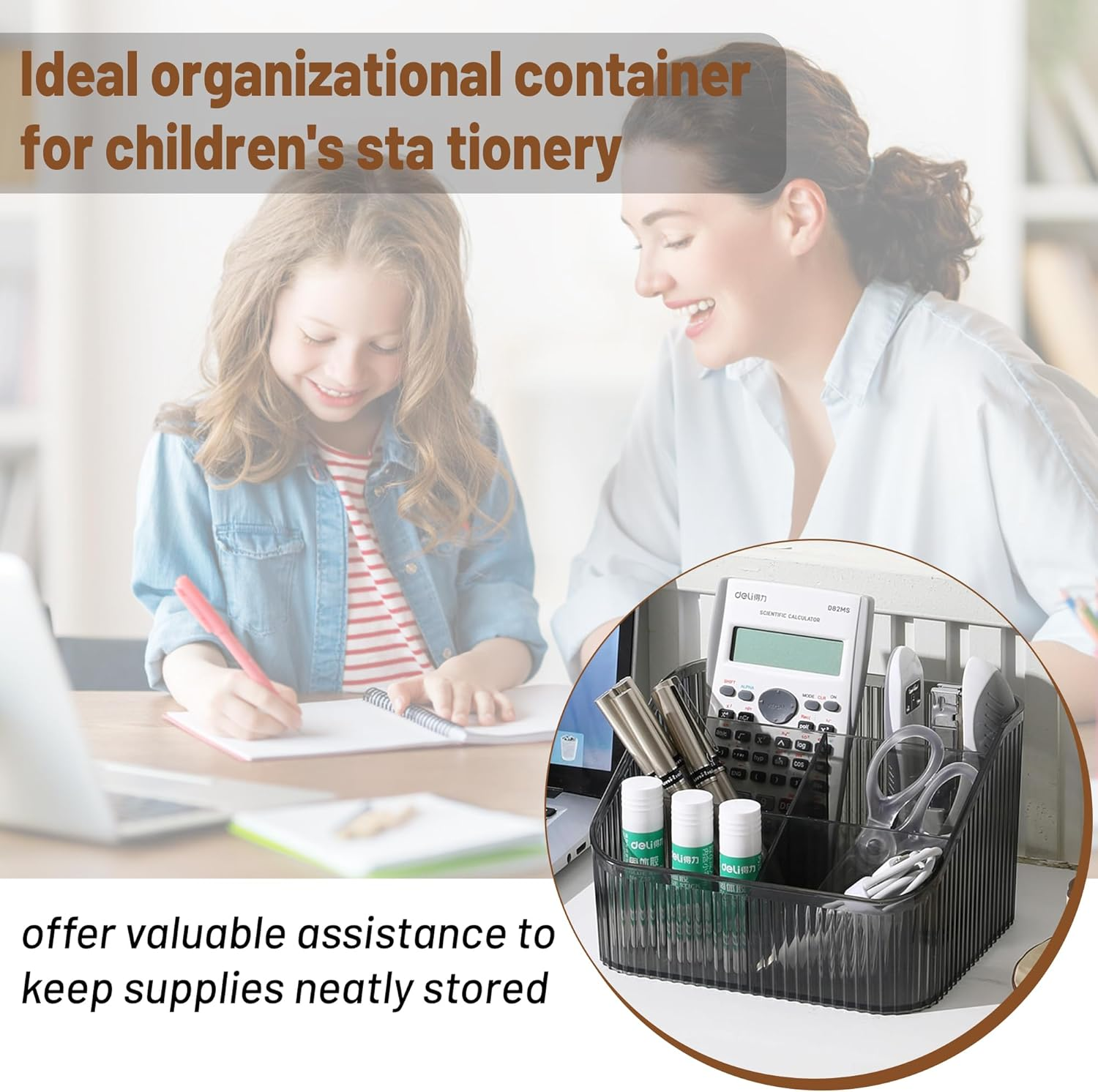 Homeanda Grey Makeup Organizer – Cosmetic & Skincare Storage Compartments