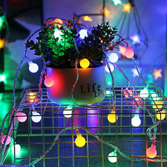 Multicolour Globe Fairy Lights 6M 40 LED Battery Powered
