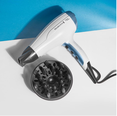 Shine Therapy Ionic Hair Dryer – Frizz-Free Fast Dry Blow Dryer with Diffuser & Nozzle