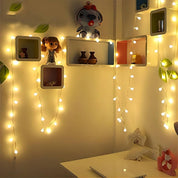 Battery Fairy Lights with 8 Modes – 16ft 50 LEDs Warm White Waterproof Lights
