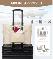 Women’s Large Work Tote Bag with 15.6” Laptop Compartment & Travel Sleeve