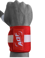Weight Lifting Wrist Wraps – Adjustable Gym Training Straps (Pair, One Size)