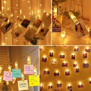 3M Photo Clip String Lights – 20 LED, 8 Modes, Battery Powered