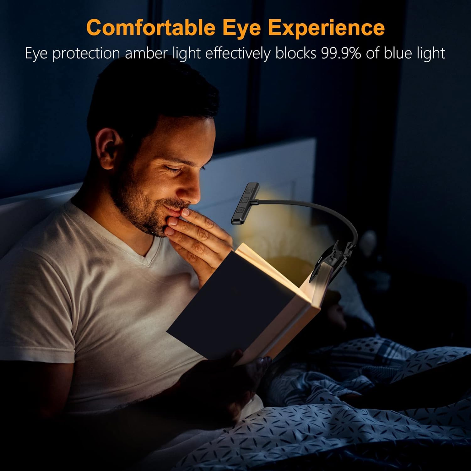 Rechargeable 19 LED Book Light with Flexible Neck