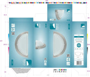 Planet 1 Satin Nickel Wall Light with White Glass Shade