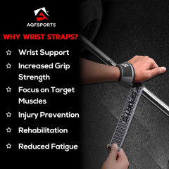 Weight Lifting Straps 60cm – Cotton Gym Wrist Straps with Padded Gel Grip Support