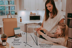 360° Rotating Clear Acrylic Makeup Organizer – Vanity Storage Stand for Skincare & Perfume