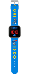Hedgehog Blue LED Digital Watch with Printed Silicone Strap for Kids