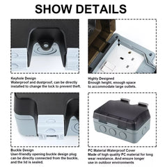 Waterproof Outdoor Double Pole Switched Socket Box – Safe External Electrical Plug