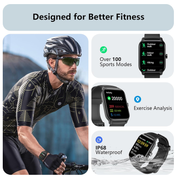 Smart Watch for Men & Women – 1.8" HD Display, Alexa Built-in, Calls, Fitness Tracker