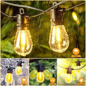 150ft Outdoor Festoon Lights with Remote & Dimmable LEDs