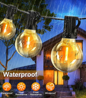 65.5ft Outdoor Festoon Lights with Remote & Timer