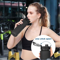 1L Sports Water Bottle – BPA-Free Tritan Plastic Leakproof Drinks Bottle for Gym & Outdoor