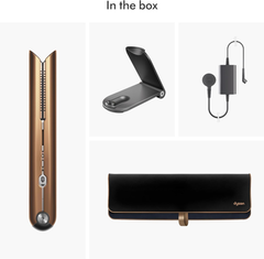 Premium Hair Straightener – Bright Copper/Nickel Finish, Smooth Styling Flat Iron for Sleek, Shiny Hair