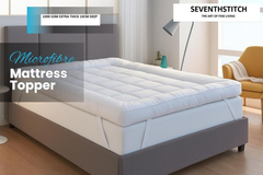 Extra Thick 10cm Mattress Topper Double Bed – Soft, Breathable & Hypoallergenic