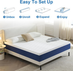 20cm Gel Memory Foam Mattress Single Bed – Medium Firm, Cooling & Pressure Relief