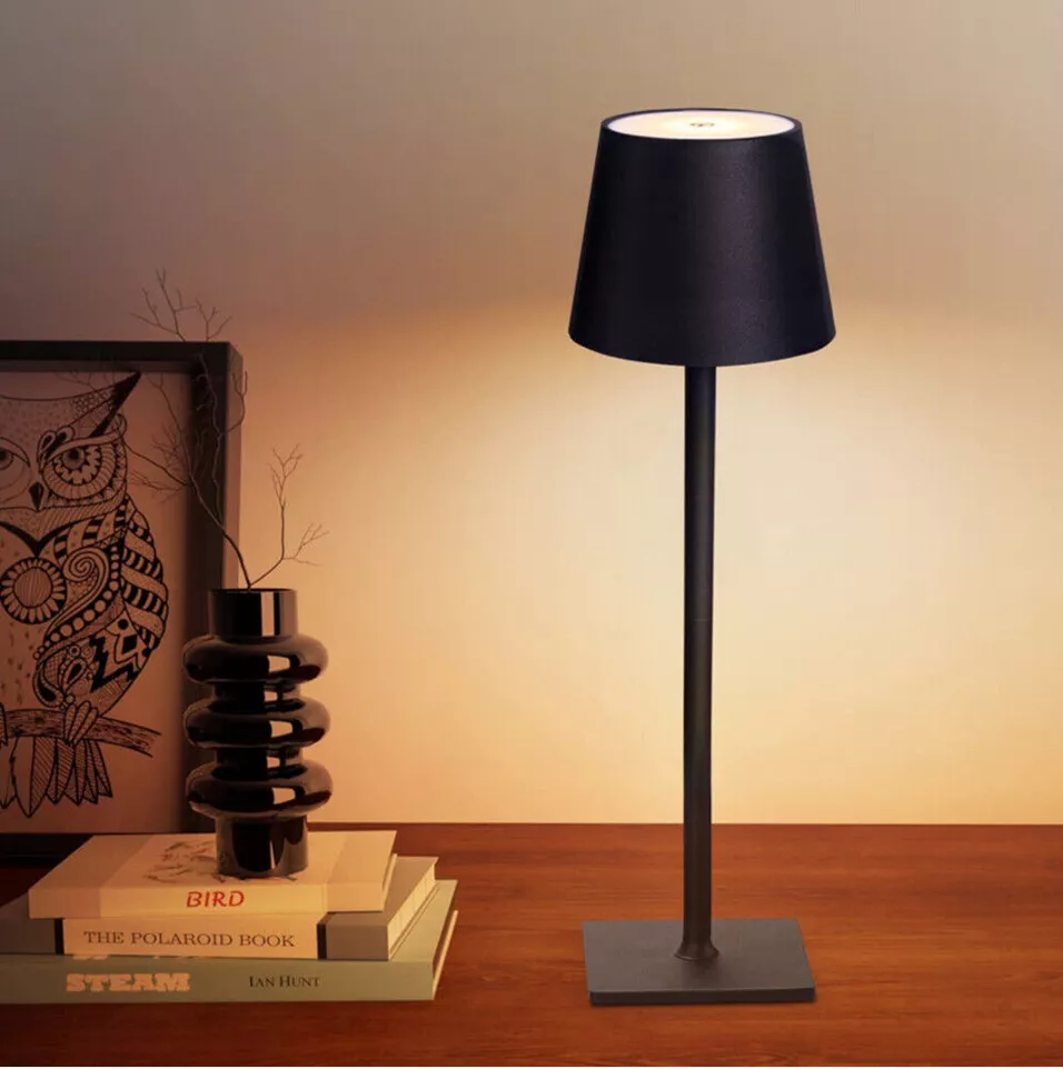 Rechargeable Cordless LED Table Lamp – Dimmable Touch Control Night Light, Portable for Home & Outdoor Use