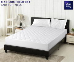 Super King Waterproof Mattress Protector – 40cm Deep, Breathable, Noiseless Cover