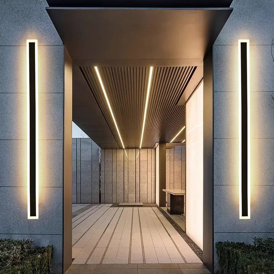 Modern LED Wall Light Sconce – Waterproof Outdoor/Indoor Long Strip Lamp, Energy Saving