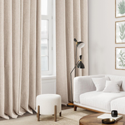 Pale Khaki Thermal Blackout Curtains – Eyelet Insulated Drapes W46 x L72 Inch