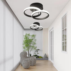 LED Ceiling Lights, Double Circle Ceiling Lights, Natural White 4500K, Suitable for Corridor Balcony Bedroom Corridor Kitchen Office