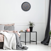 12-Inch Silent Modern Wall Clock, Non-Ticking Battery Operated for Home & Office