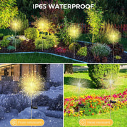 Solar Firework Garden Lights, 2-Pack, 120 LED Warm
