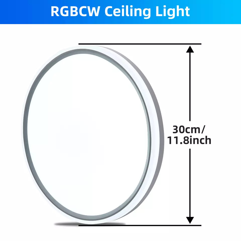 28W RGB LED Round Ceiling Light – Remote Control