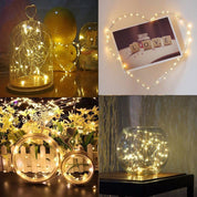 2M Battery Fairy Lights 6 Pack, Warm White Glow