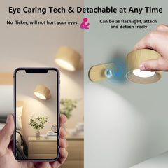 Battery Operated LED Wall Light, Adjustable, 3 Modes