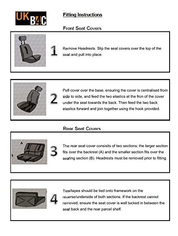 ‘Merton’ Black & Grey Universal Car Seat Cover Set – Airbag Safe, Machine Washable, Elastic Fit