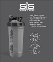 600ml Protein Shaker Bottle with Wire Mixball Whisk – Leakproof & BPA-Free
