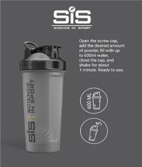 600ml Protein Shaker Bottle with Wire Mixball Whisk – Leakproof & BPA-Free