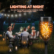 6-Pack Solar Flickering Flame Garden Lights