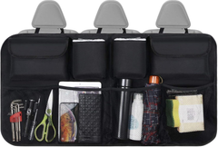 Car Boot Organiser & Waterproof Seat Back Protector – Multi-Pocket Travel Storage