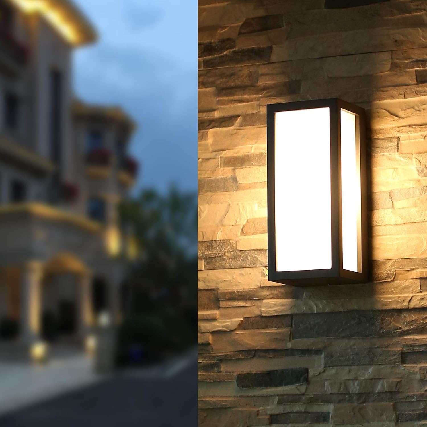 Modern Waterproof Outdoor Wall Light – E27, IP54 Rated
