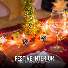 2M Pre-Lit Christmas Garland with 20 LED Lights