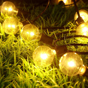 Solar Festoon String Lights – Warm White Outdoor LED Party Decor