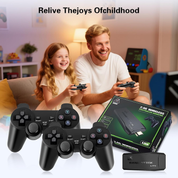 Retro Game Console Stick with 20,000+ Classic Games, 4K HDMI, 2 Wireless Controllers