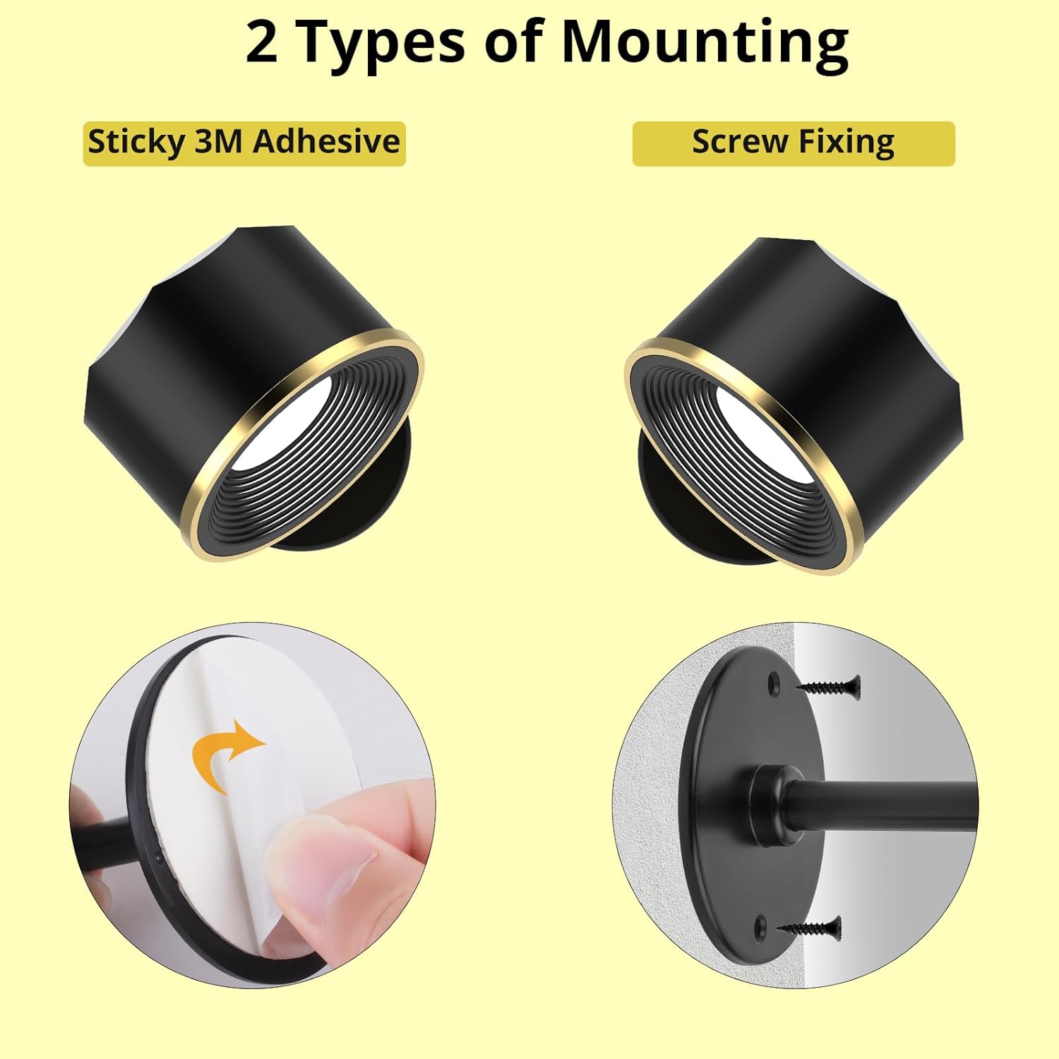 2 Pack Rechargeable RGB Wall Lights with Remote Control