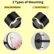 2 Pack Rechargeable RGB Wall Lights with Remote Control