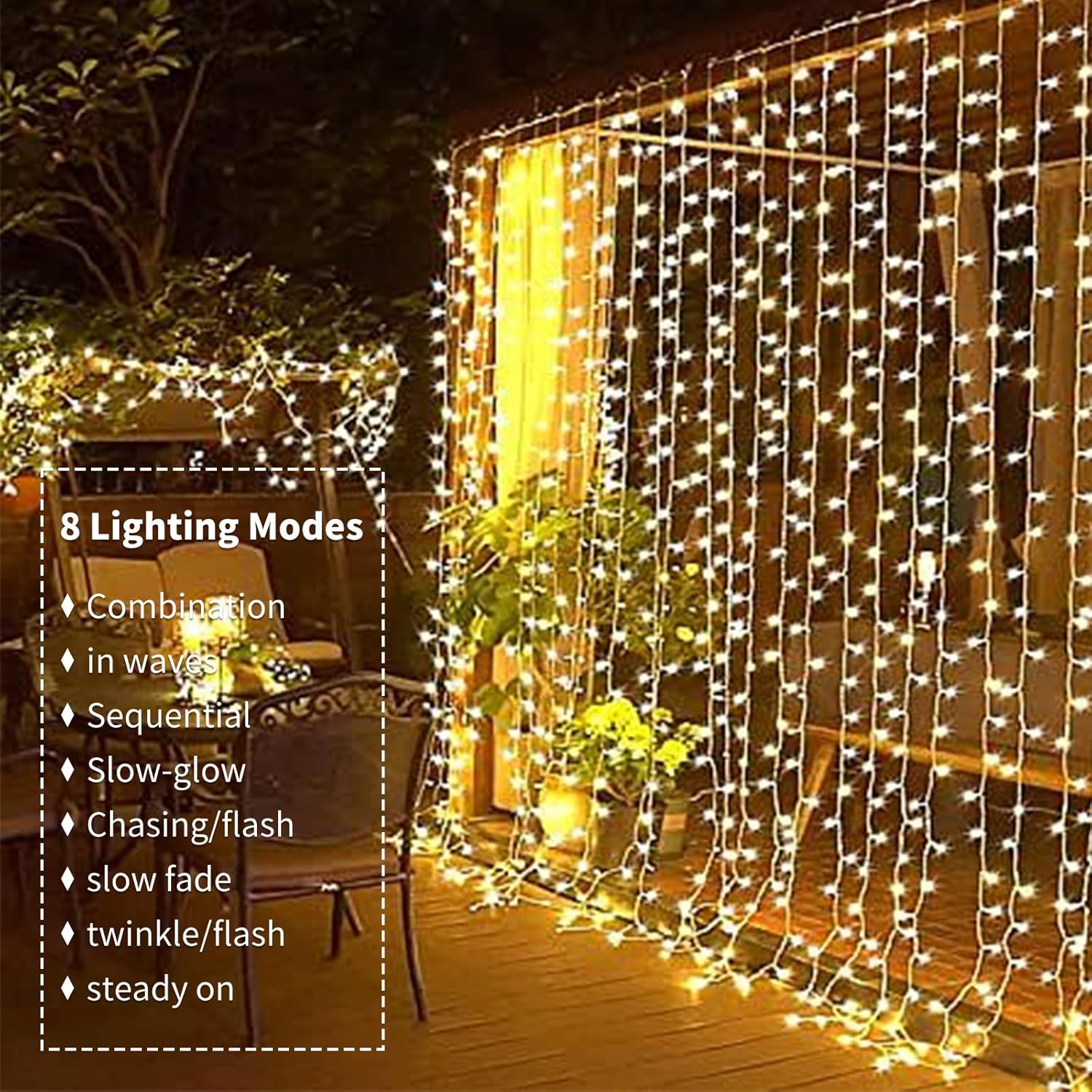 8 Modes Globe fairy lights