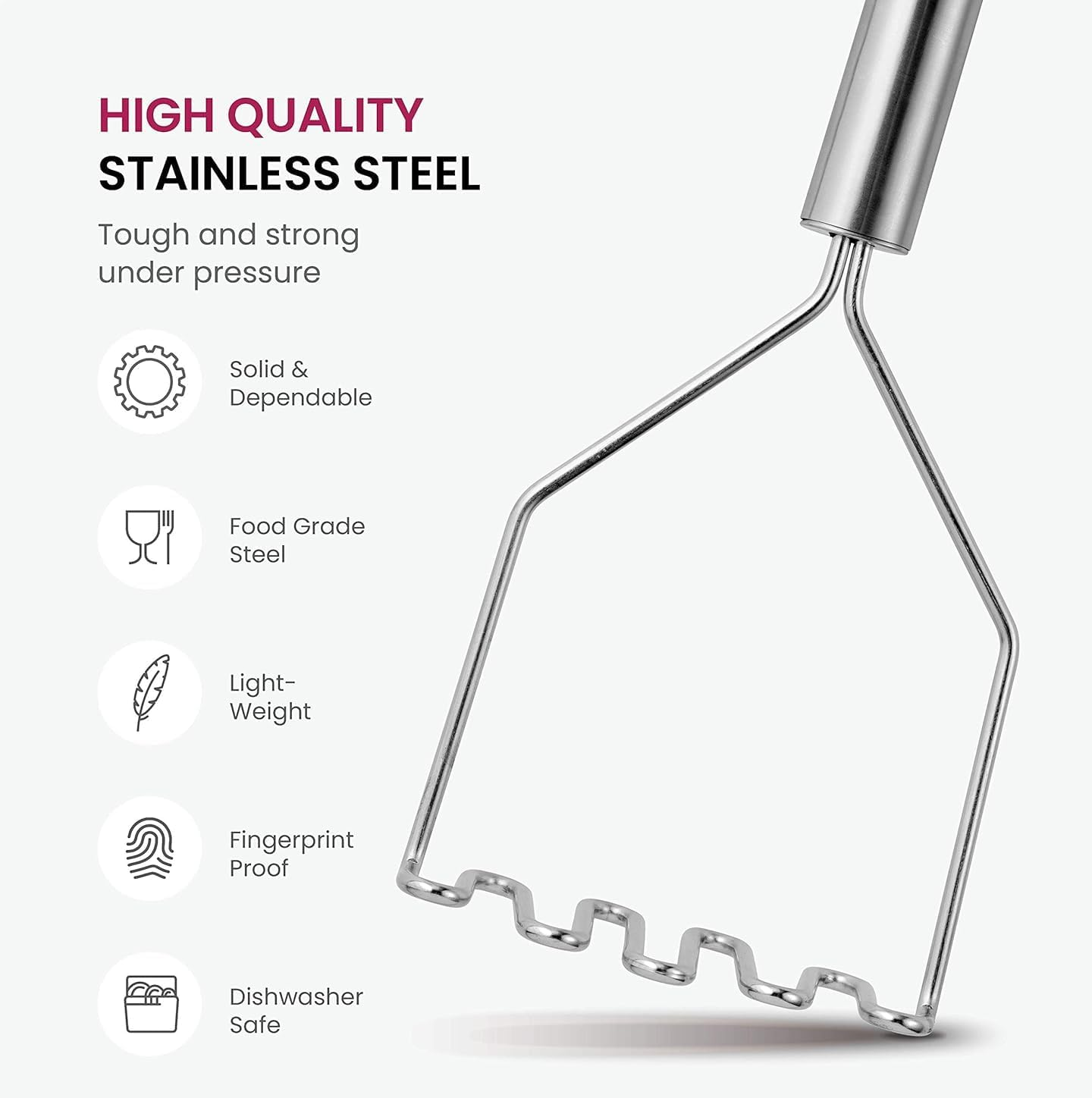 10-Piece Stainless Steel Kitchen Utensil Set – Nonstick, Heat-Resistant Cooking Tools with Holder
