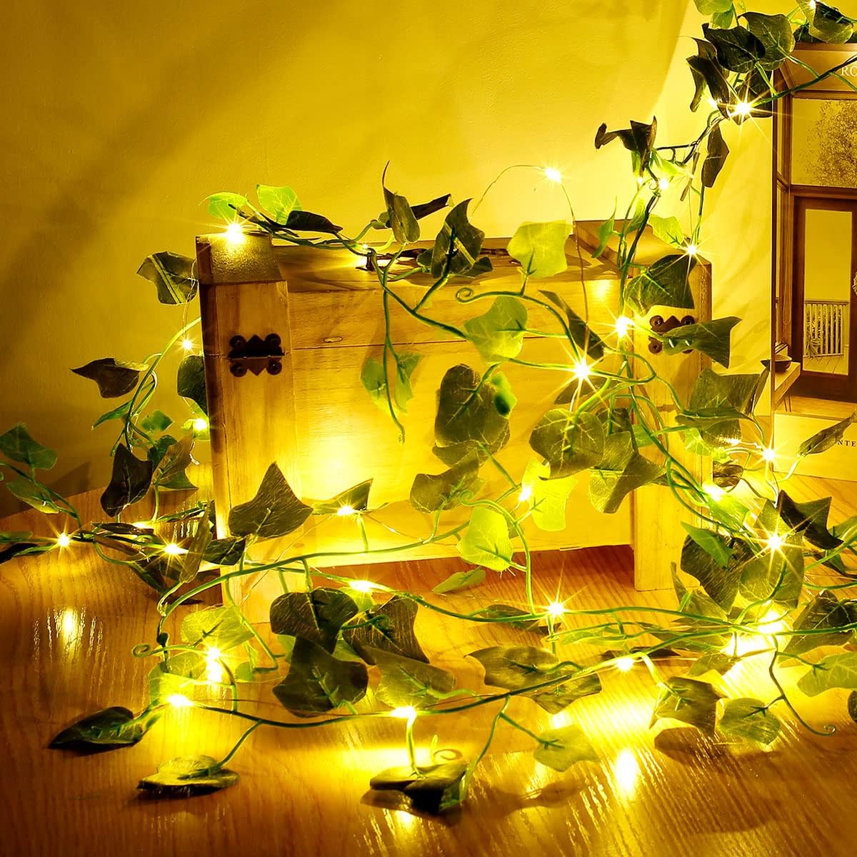 10M Ivy Garland with 100 LED Fairy Lights