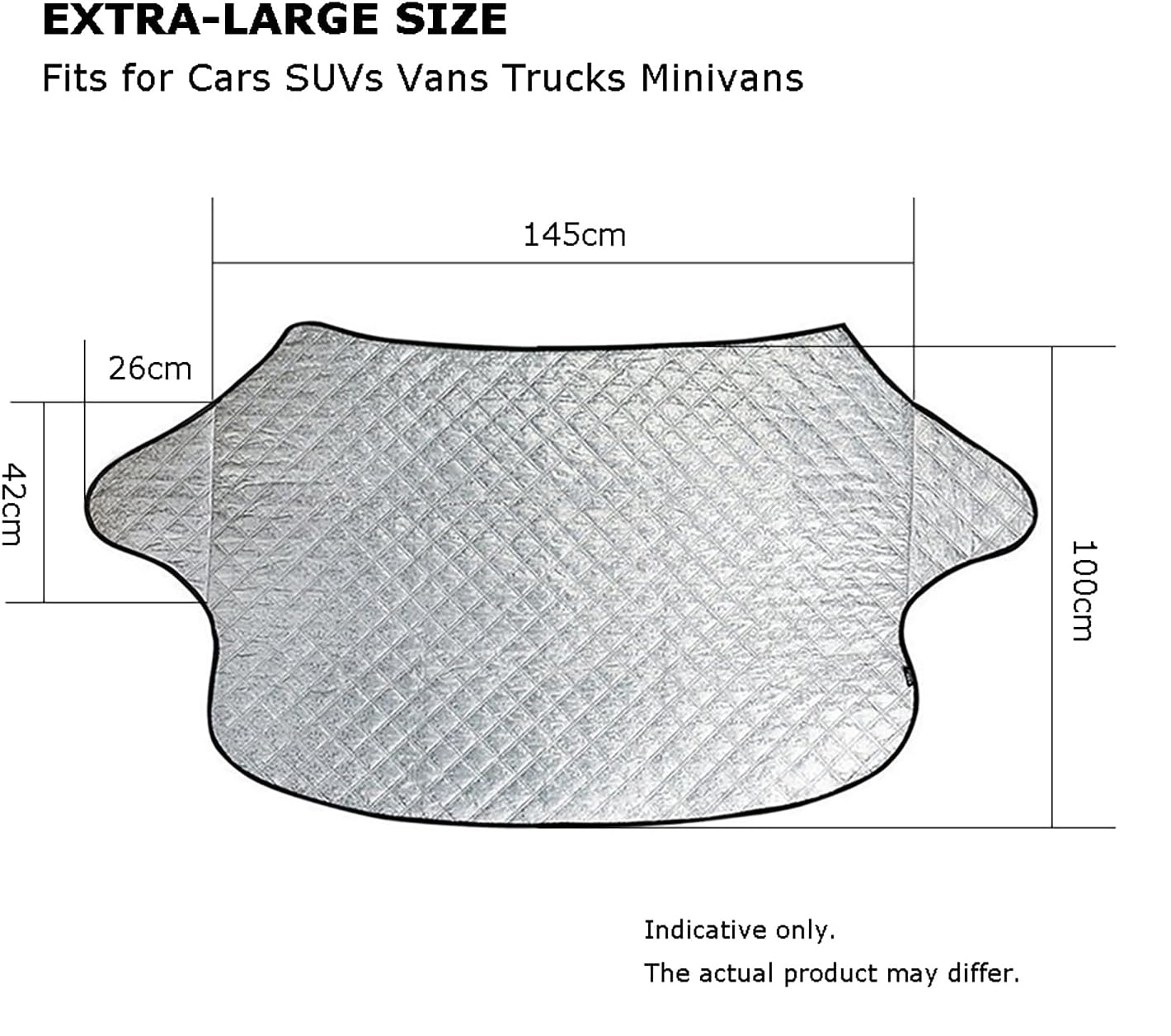 Heavy-Duty Car Windshield Cover – All-Season Snow, Ice, Frost & Sun Protector for Cars & SUVs